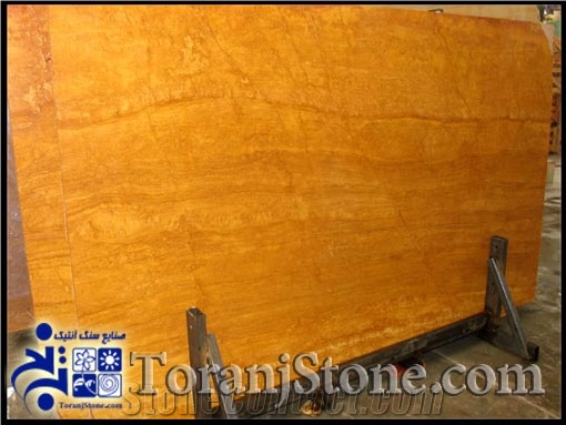 Gold Makoo, Yellow Makoo Travertine Slabs