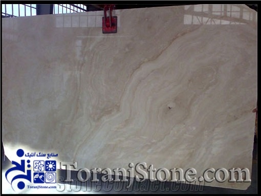 Light Cream Cross Cut Travertine Slabs, Persian Cream Travertine