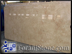 Light Cross Cut, Dehbid Cream Travertine Slabs