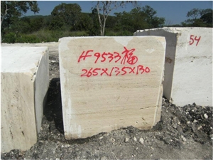 Travertine Blocks Like Classic Roman, Xalapa Travertine Block