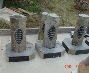 Granite Outdoor Lamps, Japanese Lantern