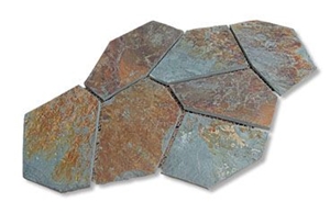 Hebei Rust Slate Irregular Flagstone