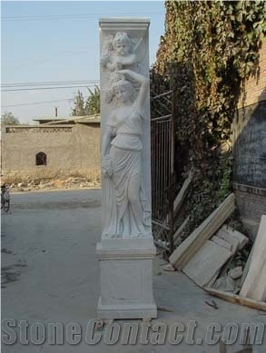 Carving Stone Gate Pillars