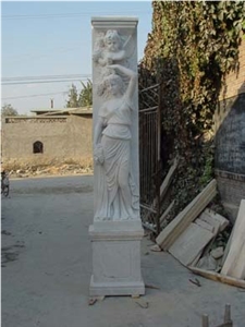 Carving Stone Gate Pillars