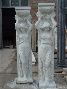 Carving Stone Gate Pillars