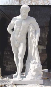 Marble Strongman Sculpture
