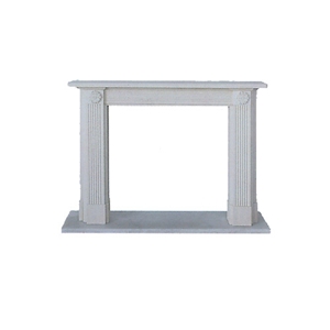 Carved Firepalce (Fireplace Mantel), Beige Marble Fireplace Mantel