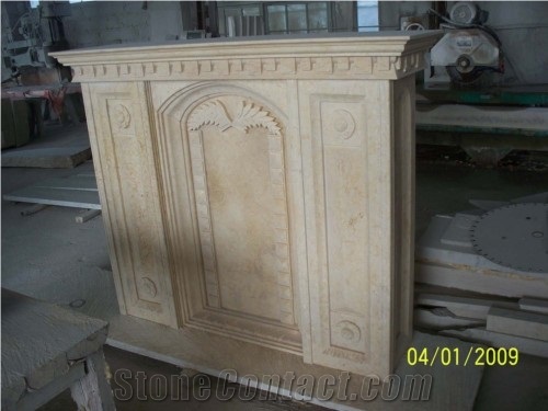 White Marble Fireplace