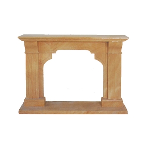 Marble Firepalce, Yellow Marble Fireplace