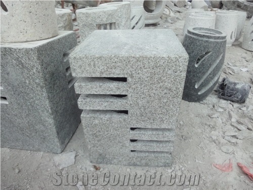 Black Solar Lamp, G654 Black Granite Lamps