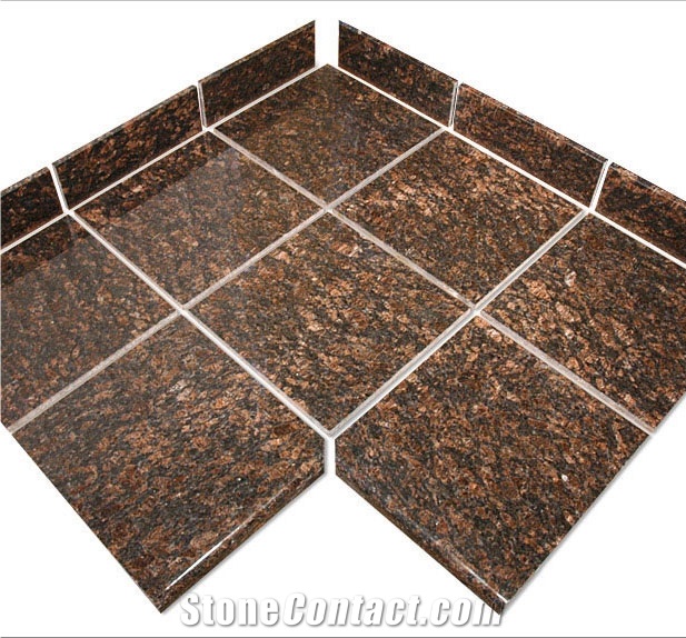 Tan Brown Granite Tiles, India Brown Granite