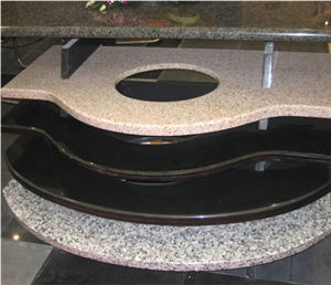 White and Black Granite Vanities