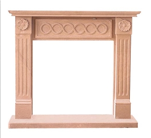 Yellow Granite Fireplace