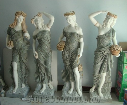 Marble Stone Sculpture, Green Marble Sculpture