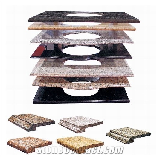G682 Yellow Granite Vanity Tops