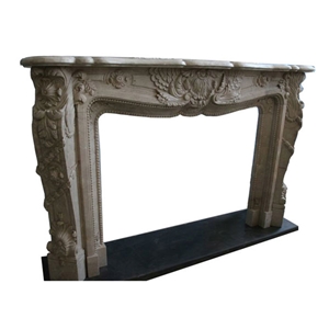 Fireplaces / Stone Fireplace / Granite and Marble, Grey Granite Fireplaces