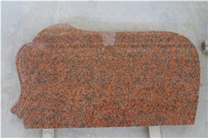 G562 Maple Red Tombstone, Headstone, Cenxi Red Granite Headstone