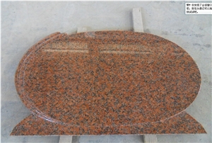 Maple Red Tombstone,headstone, Maple Red Granite Headstone