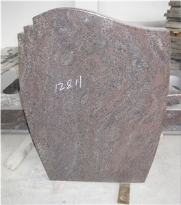 Paradiso Granite Gravestone, Paradiso Bash Lilac Granite Gravestone