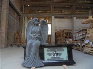 Shanxi Black Tombstone, Monument, Shanxi Black Granite Tombstone