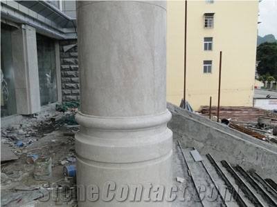 Angel Beige Marble Column