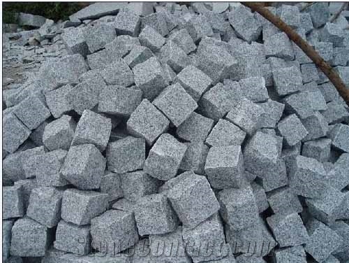 G603 Granite Cube Stone, G603 Grey Granite Cube Stone
