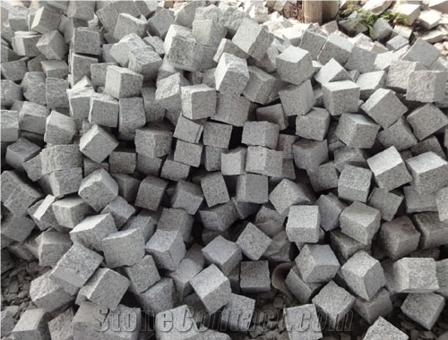 G603 Granite Cube Stone, G603 Grey Granite Cube Stone