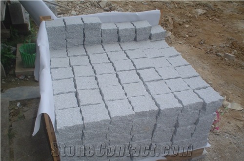 Granite Cobble Paving, Grey Granite Cobbles