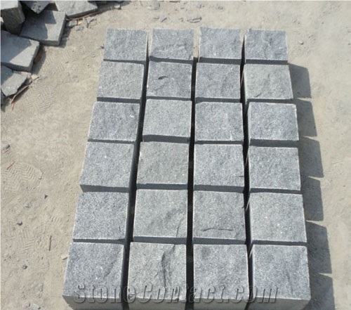 G654 Black Granite Cube Stone