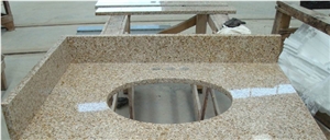 Granite Standard and Customed Vanity Tops, G682 Yellow Granite Vanity Tops