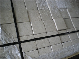 Limestone Cobble Stone Tumbled, Vraca Beige Limestone
