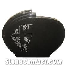 Granite Tombstone and Monuments, China Black Granite Tombstone