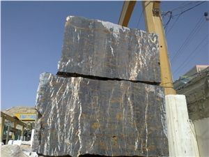 Black ,Gold Marble Block