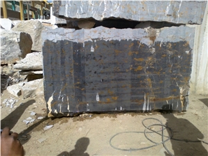 Black ,Gold Marble Block