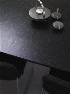 Angola Black Leather Granite Countertop, Nero Angoila Black Granite