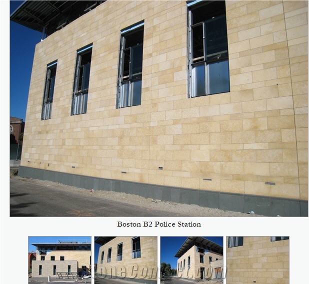 Jerusalem Gold Limestone Wall Tiles, Israel Yellow Limestone
