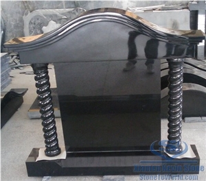 Tombstone, Monuments, Shanxi Black Granite Tombstone