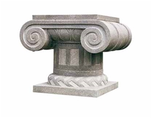 Column Series RC-003, White Granite Column