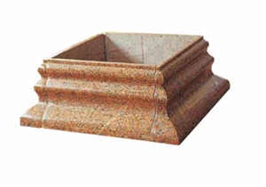 Column Series RC-005, Red Granite Column