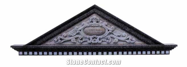 Fireplace Series FS-007, Grey Granite Fireplace