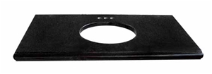 Vanity Top CT-001, Absolute Black Granite Vanity Top