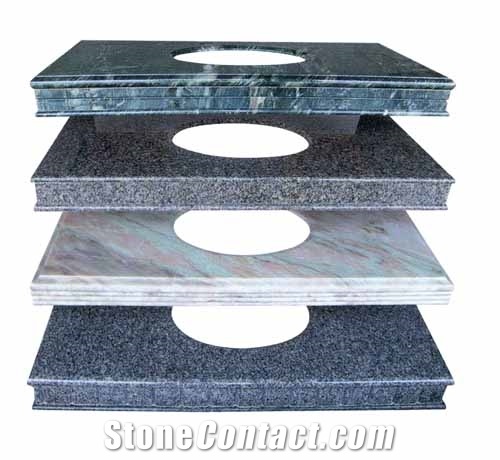 Vanity Top CT-020, Padang Dark Grey Granite Vanity Top