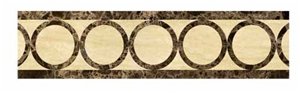 Water Jet Border Line, Brown Marble Border Line