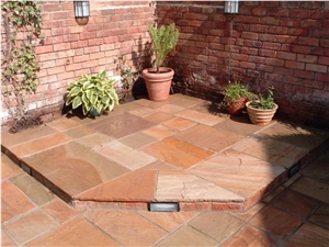 Modak Sandstone Pavers, Red Sandstone