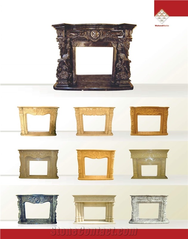 Black Marble Fireplace Mantel