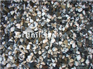 Black, White Pebble Stone