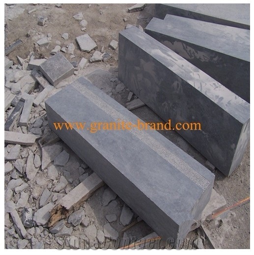Grey Blue Stone Kerbstone