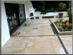 Limestone Landscaping Stones, Jura Beige Limestone Cobble, Pavers