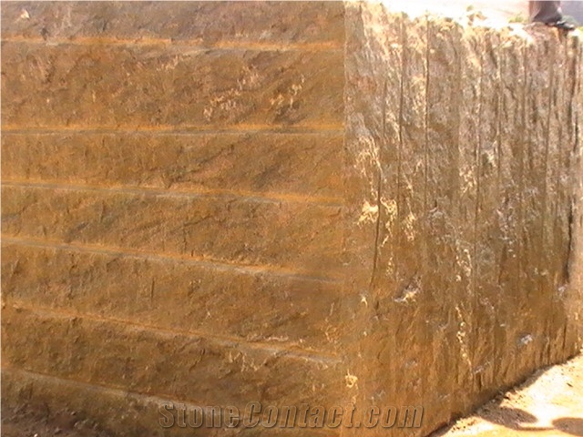 Ghibli Gold Granite Block, India Yellow Granite