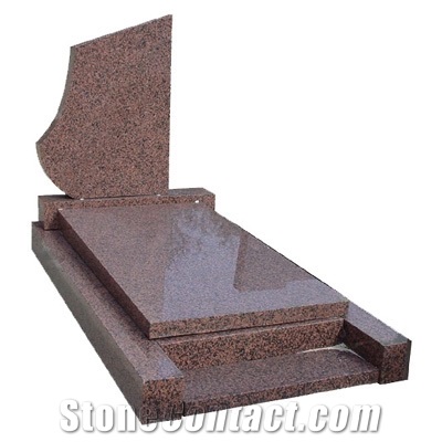 Brown Granite Monument, Tombstone